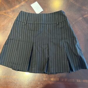 Black Pinstripe Women's Skirt